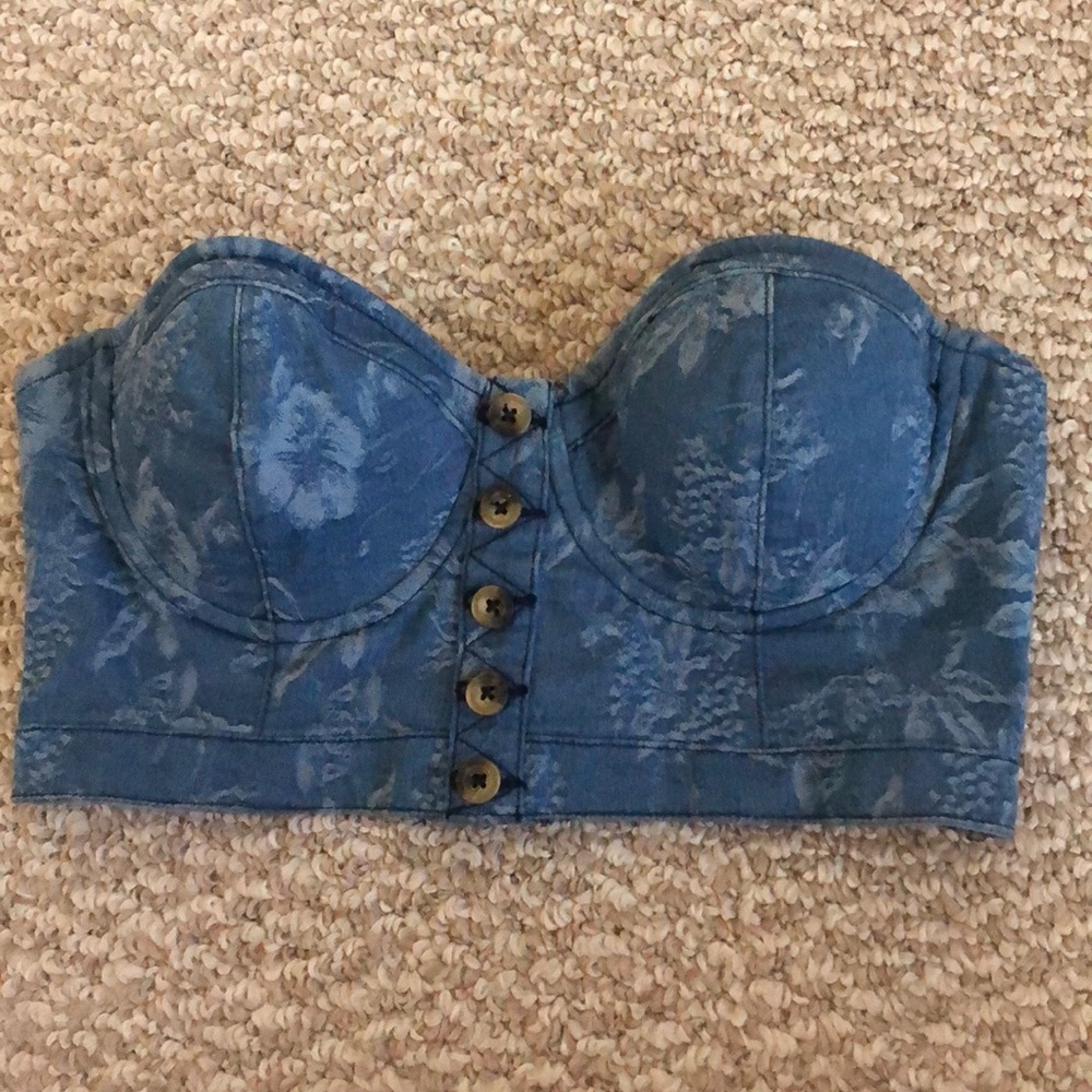 Guess denim’s bustier